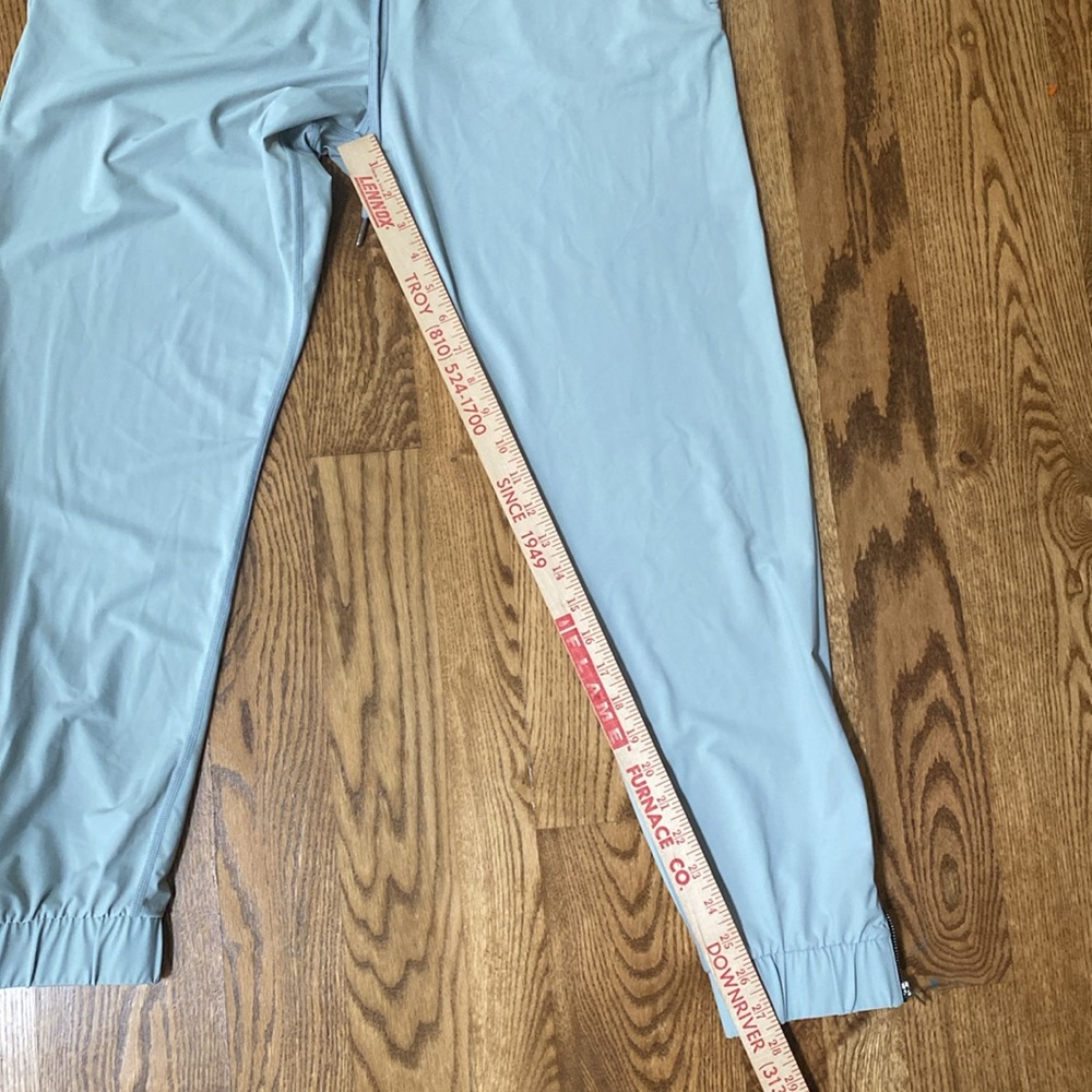 Zyia athletic jogger mint color zippered ankle comfort pants size large - Picture 9 of 10